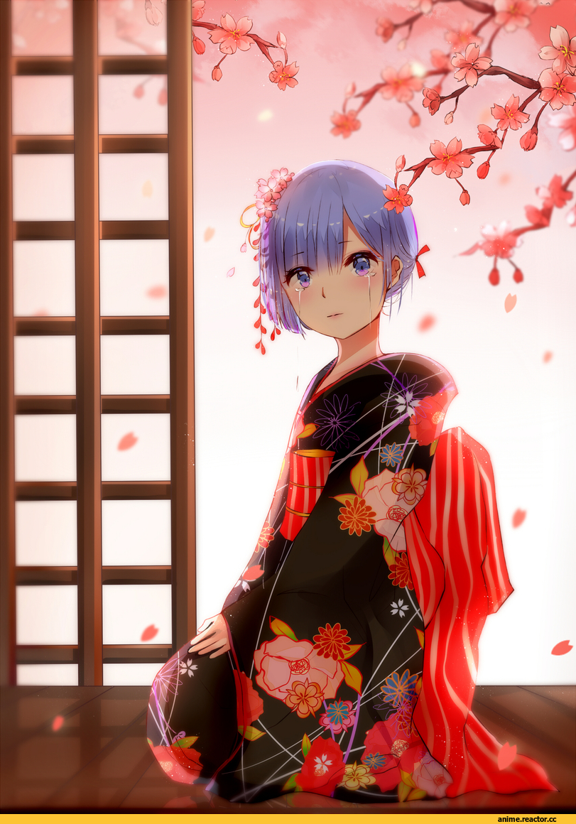 Re Zero Kara Hajimeru Isekai Seikatsu, Rem (re zero), milktower, Yukata, Anime