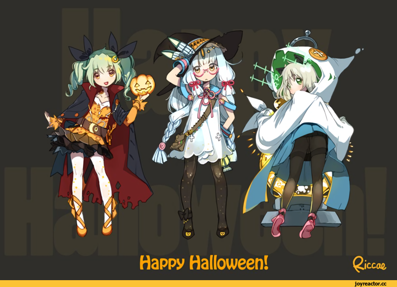 фэндомы, Strike Witches Character, Sanya V. Litvyak, Kantai Collection, Murakumo (Kantai Collection), Girls und Panzer, Anchovy, riccae, Anime Halloween, crossover, Anime, Strike Witches