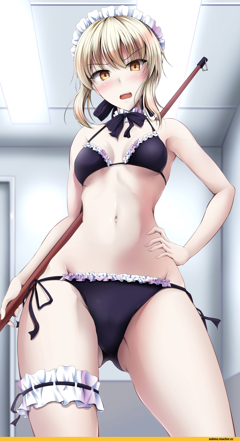 campbell gichou, Anime Ero Swim, Anime Ero, Artoria Pendragon Lancer Alter (Fate/Grand Order), Fate/Grand Order, Fate (series), Saber Alter, Fate/Stay Night, Maid, Anime