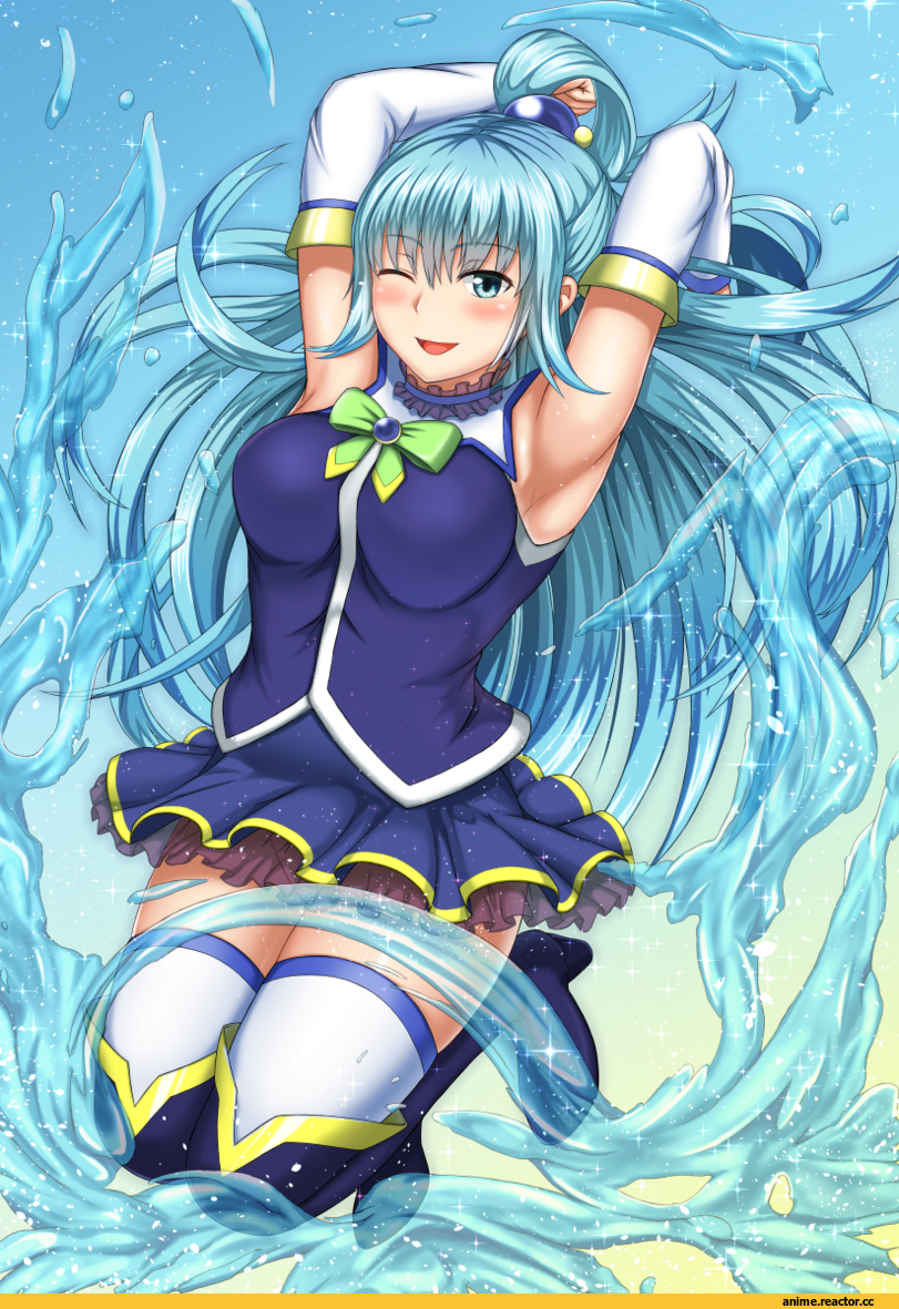 Aqua (KonoSuba), KonoSuba, okuriyuku, Anime