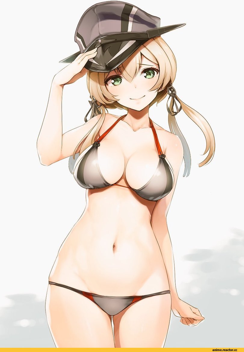 Anime Art, nylon, Kantai Collection, Prinz Eugen, Anime Ero, Anime Ero Swim, Anime