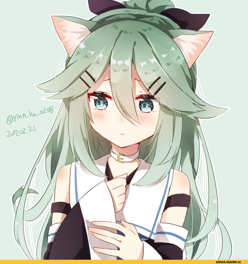 haota rinka, Yamakaze (Kantai Collection), Kantai Collection, Animal Ears, Anime