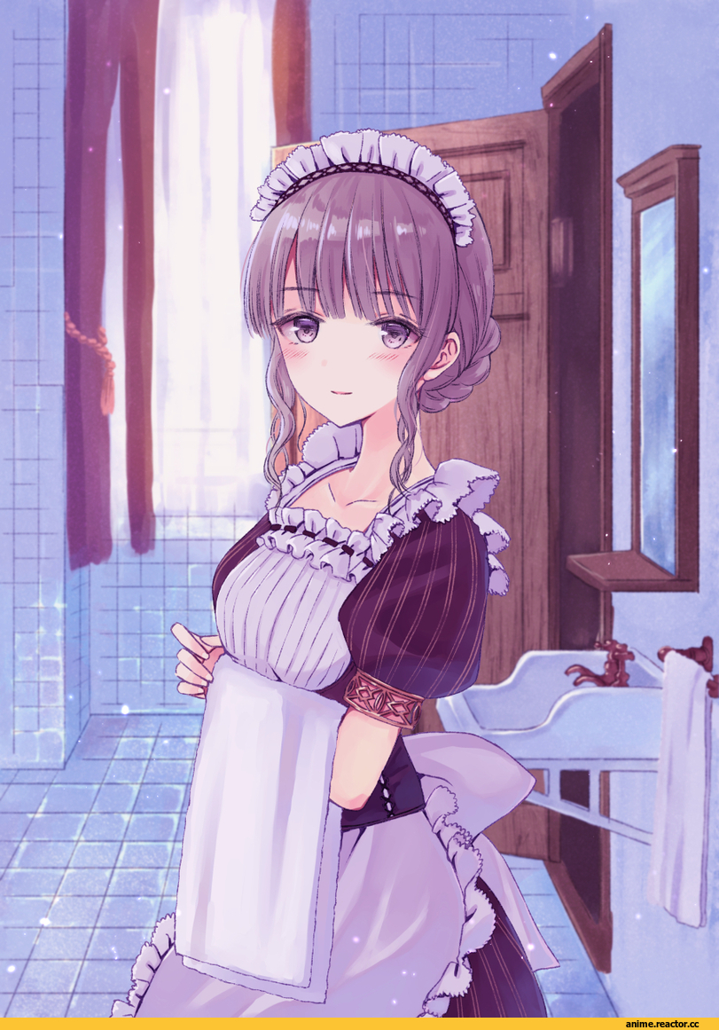 AO, Anime Art, Maid, nagidango, Anime