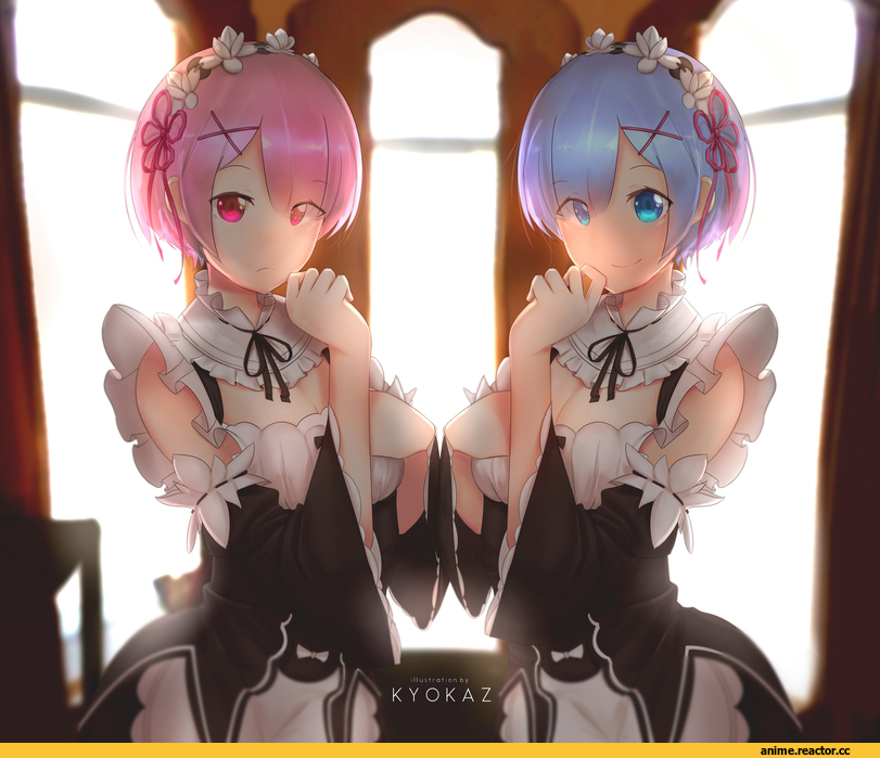 Re Zero Kara Hajimeru Isekai Seikatsu, Rem (re zero), Ram (Re Zero), Kyokaz, Anime