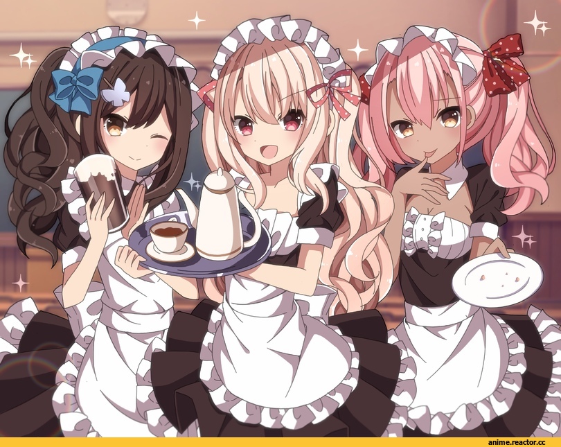 Fate (series), Illyasviel von Einzbern, Kuro (Fate/Kaleid), Fate/Kaleid, Miyu Edelfelt, sapphire (sapphire25252), Maid, Anime