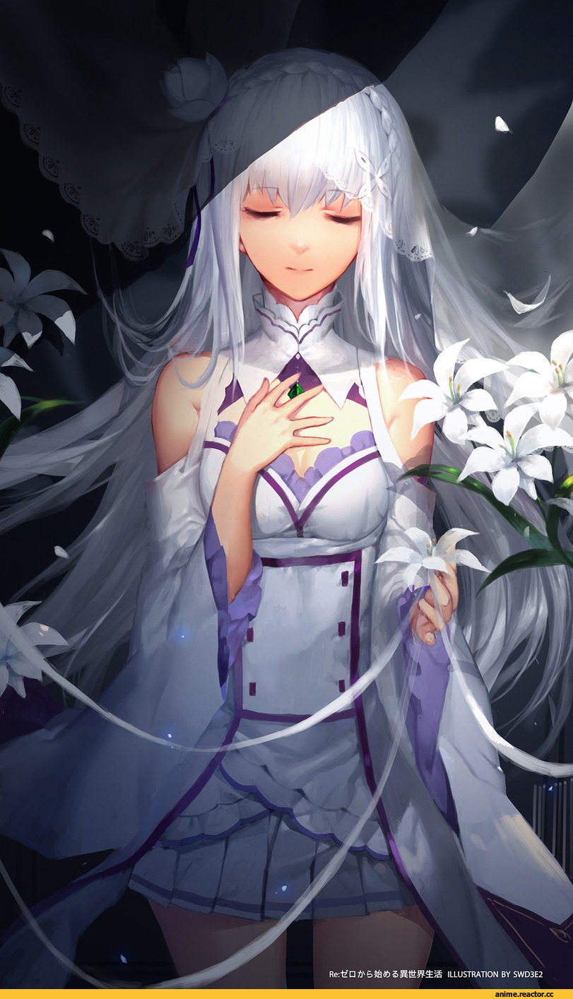 Emilia (re zero), Re Zero Kara Hajimeru Isekai Seikatsu, Swd3e2, Anime Art, Anime