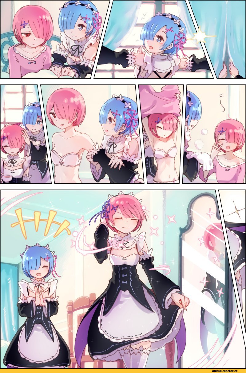 Re Zero Kara Hajimeru Isekai Seikatsu, Rem (re zero), Ram (Re Zero), InaedaKei, Anime