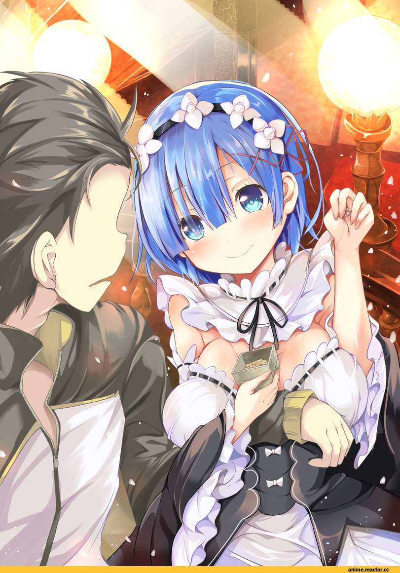 Re Zero Kara Hajimeru Isekai Seikatsu, Rem (re zero), Natsuki Subaru, sumisuzu, Anime