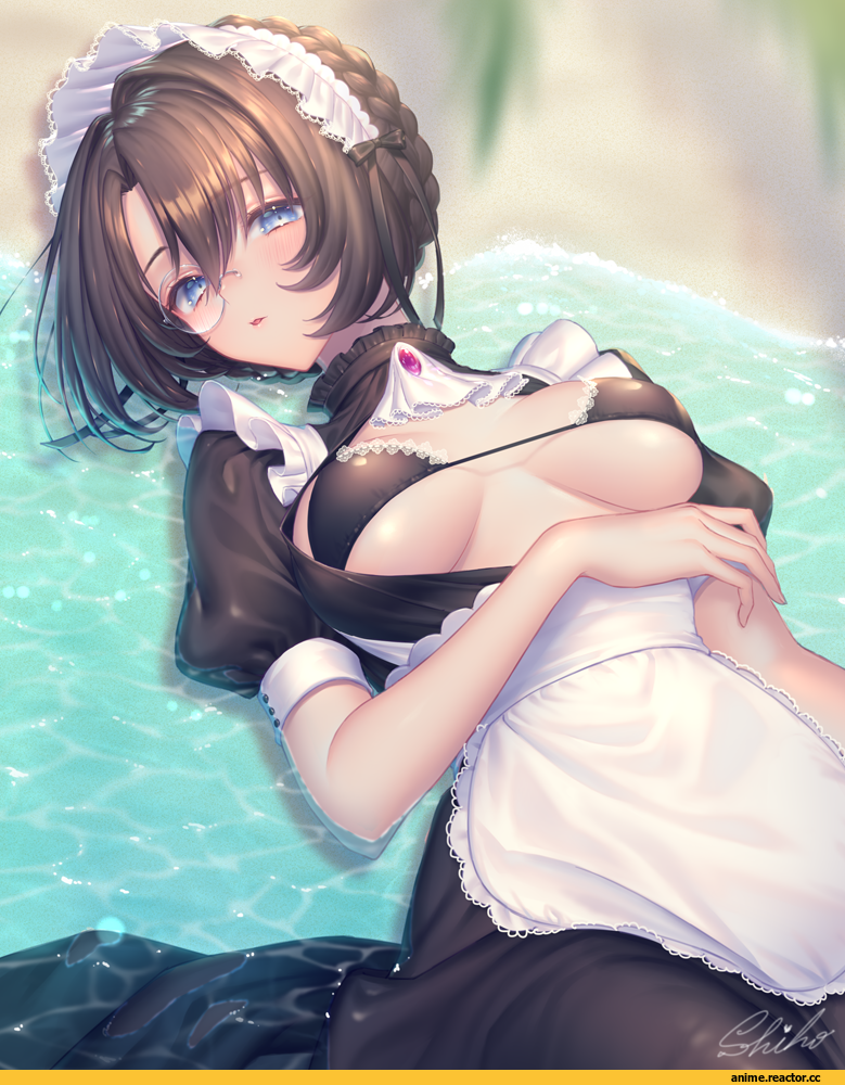 sakura shiho (shihoncake), AO, Anime Art, Anime Ero, Maid, Anime Ero Swim, Anime