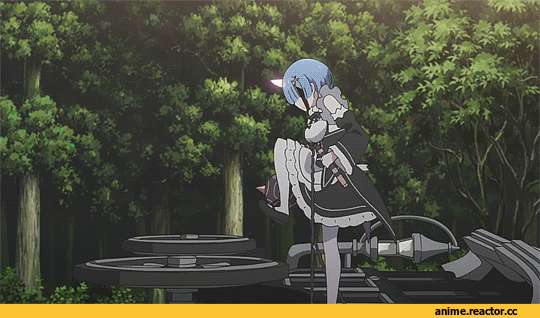 Re Zero Kara Hajimeru Isekai Seikatsu, Rem (re zero), anime gif, Anime