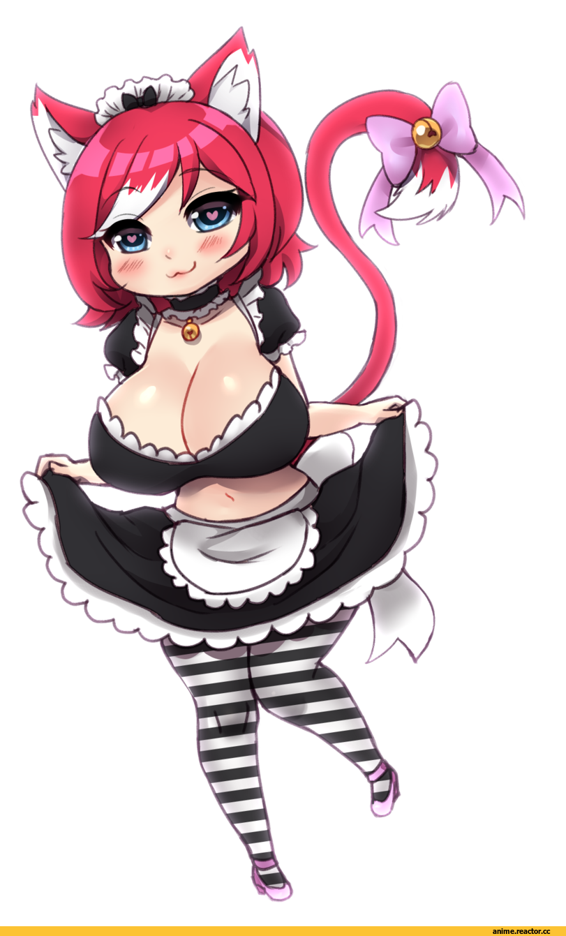 PastellettaArt, artist, Anime Original, Anime Art, Maid, Animal Ears, Anime