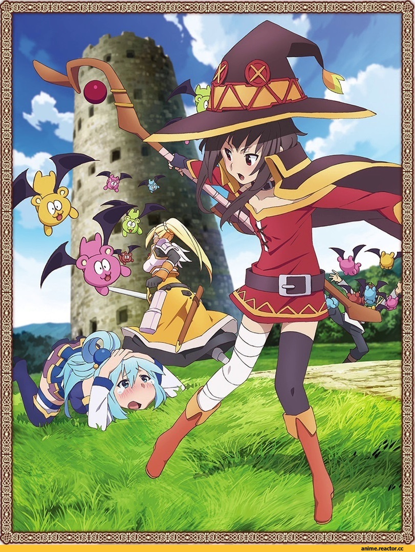 KonoSuba, Megumin, Aqua (KonoSuba), Darkness (KonoSuba), Kazuma Satou, Anime