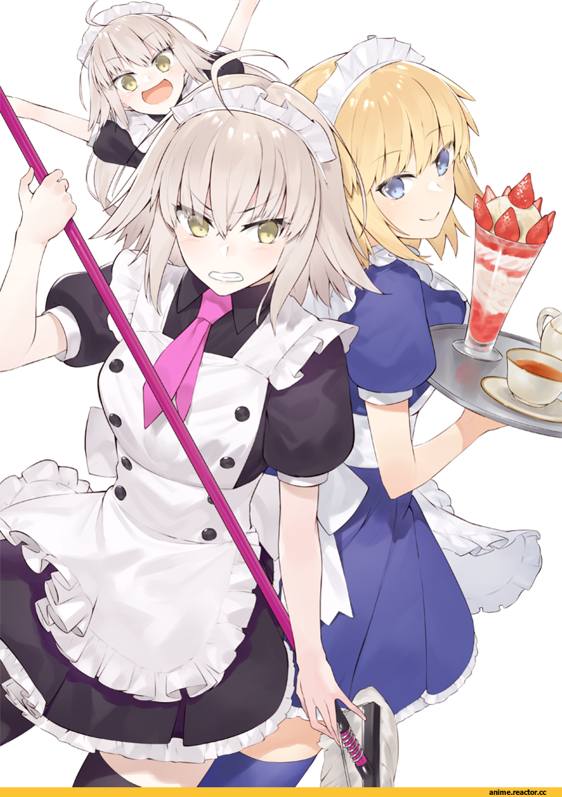 Ruler (Fate/Apocrypha), Fate/Apocrypha, Fate (series), Jeanne Alter, Fate/Grand Order, Hayashi Kewi, Anime Art, Fate/Stay Night, Maid, jeanne alter (santa lily), Anime