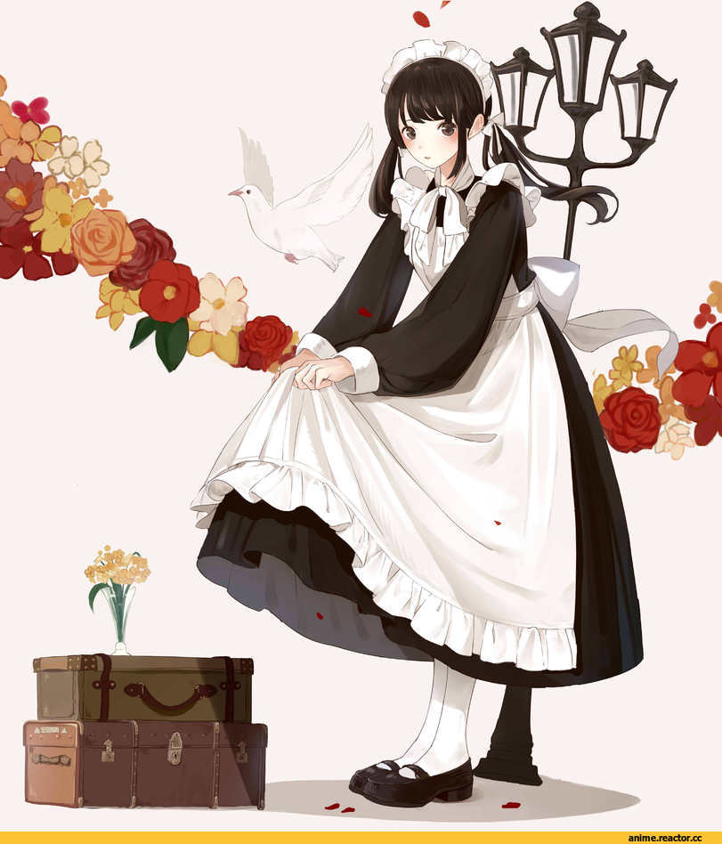 Anime Art, shii (kairi-t-k0317), twintails, Maid, Anime
