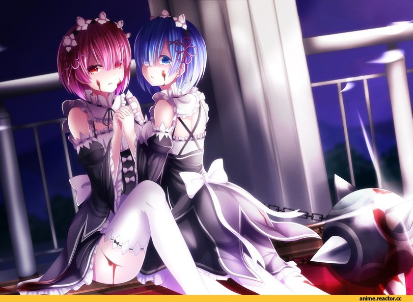 Ram (Re Zero), Re Zero Kara Hajimeru Isekai Seikatsu, Rem (re zero), nya rl, Anime Art, Anime