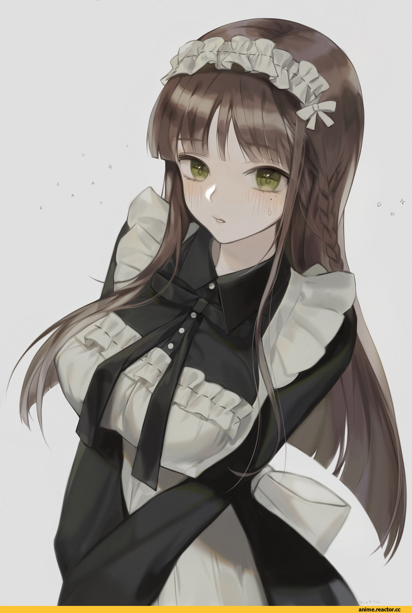 Anime Art, minncn, Maid, Anime