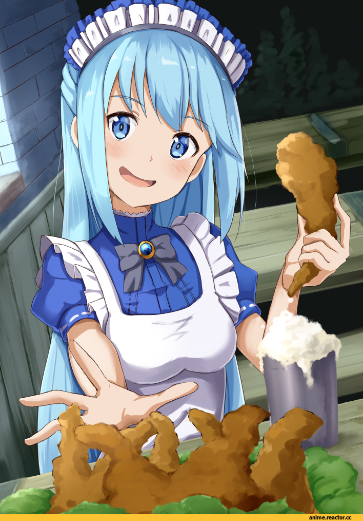 Anime Art, Aqua (KonoSuba), KonoSuba, ame., Anime