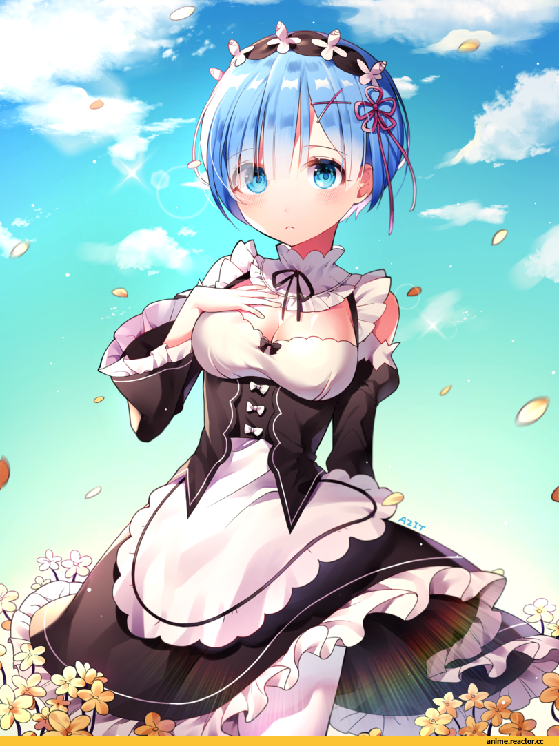 Re Zero Kara Hajimeru Isekai Seikatsu, Rem (re zero), azit (down), Anime