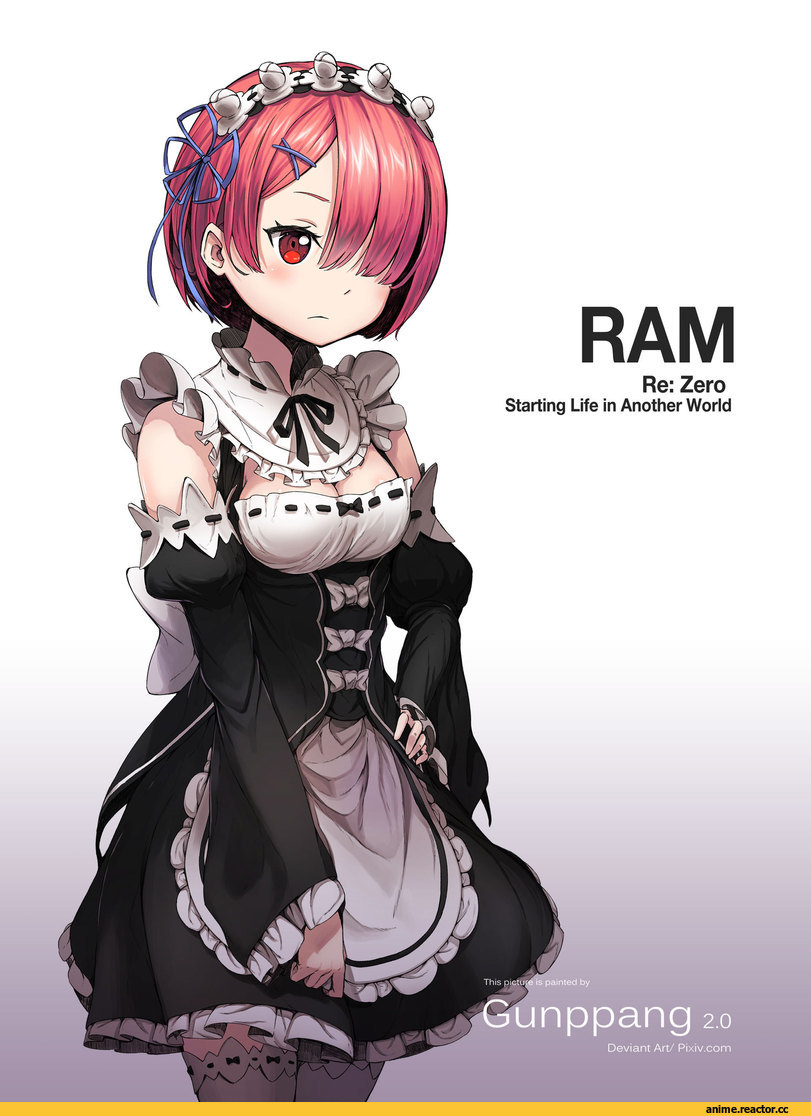 Re Zero Kara Hajimeru Isekai Seikatsu, Rem (re zero), Ram (Re Zero), Anime Art, Gunppang, Anime