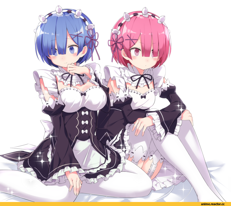 Re Zero Kara Hajimeru Isekai Seikatsu, Rem (re zero), Ram (Re Zero), kuhotaka, Anime