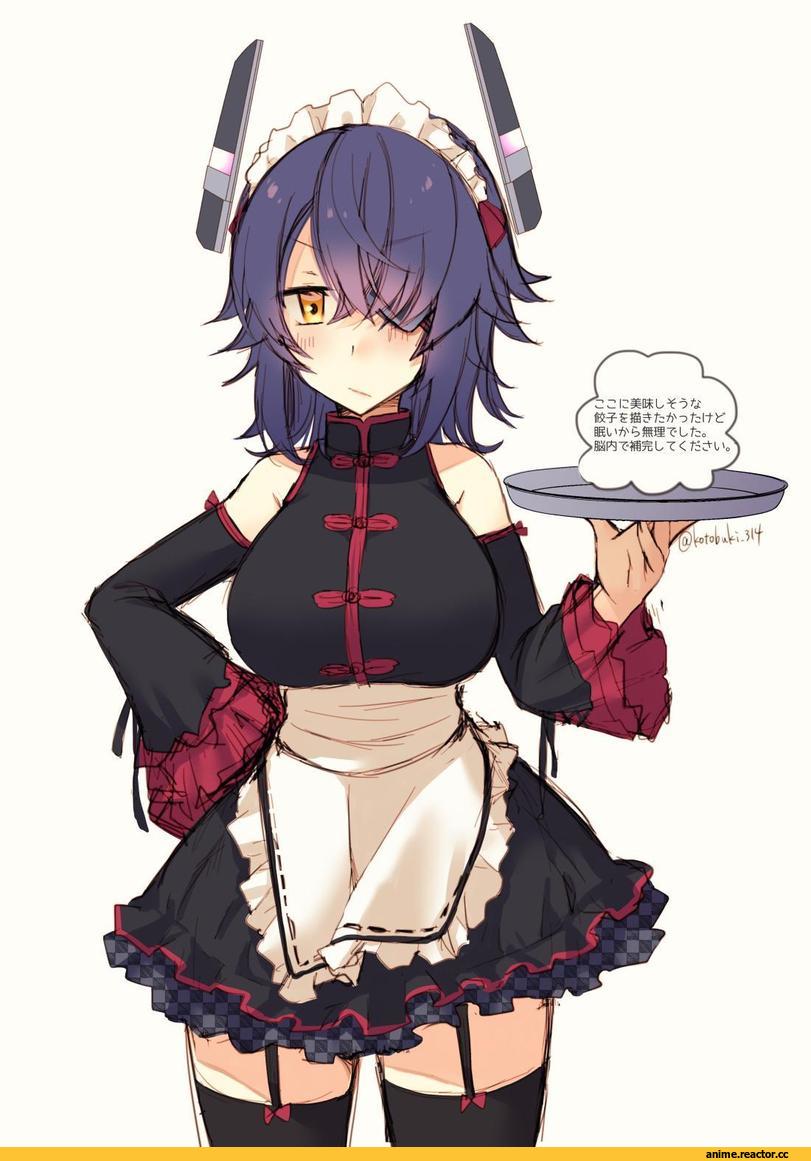 Tenryuu, Kantai Collection, Maid, kotobuki (momoko factory), Anime