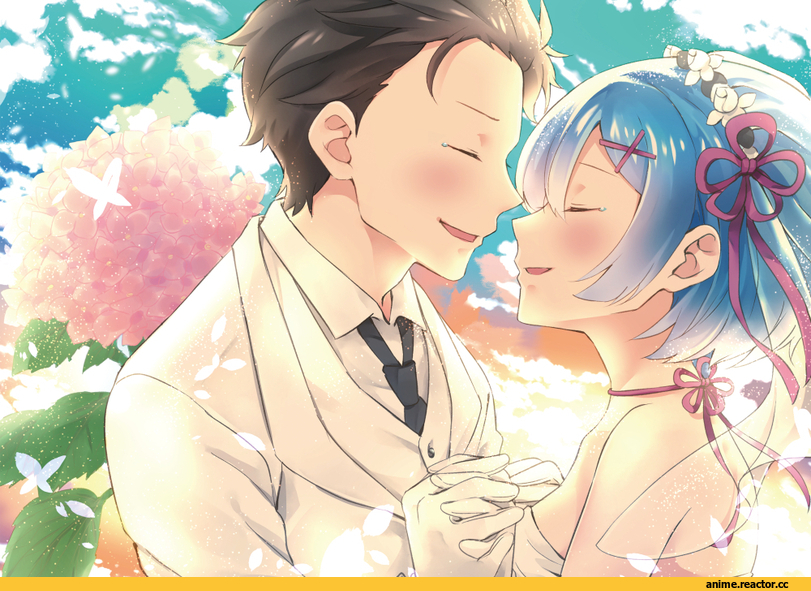 Re Zero Kara Hajimeru Isekai Seikatsu, melings (aot2846), Natsuki Subaru, Rem (re zero), Anime