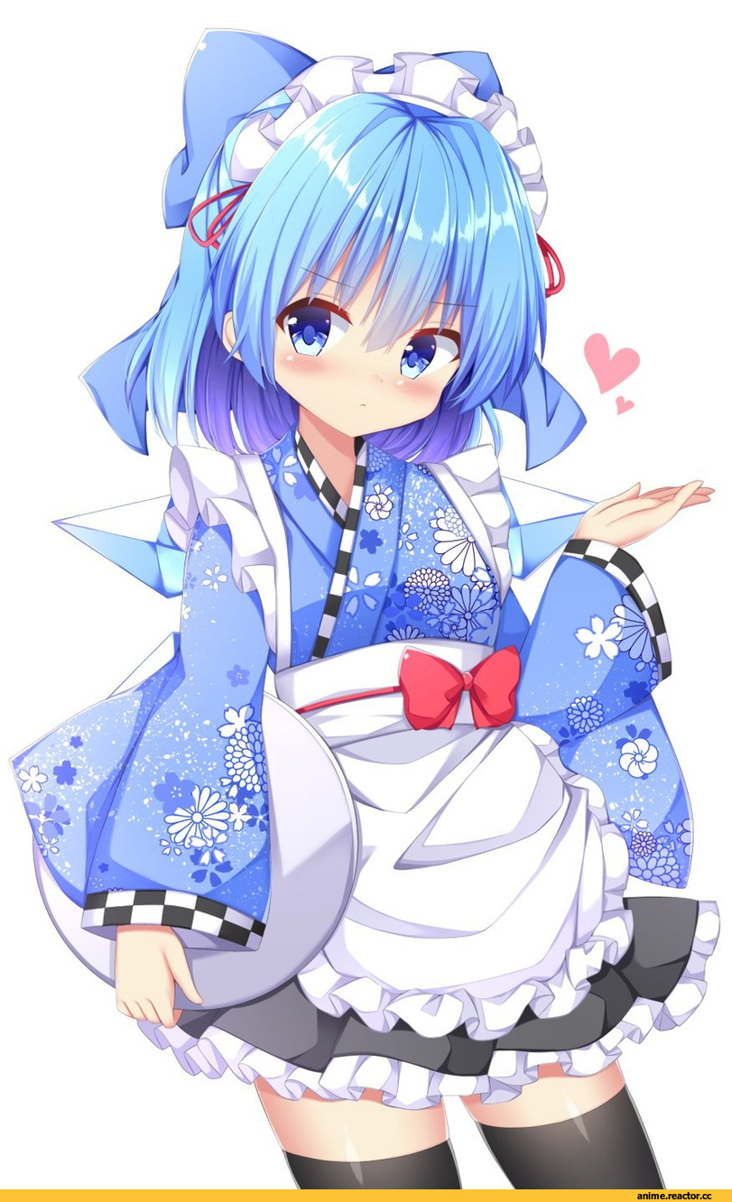 Touhou Project, Cirno, kuraaken, Maid, Anime