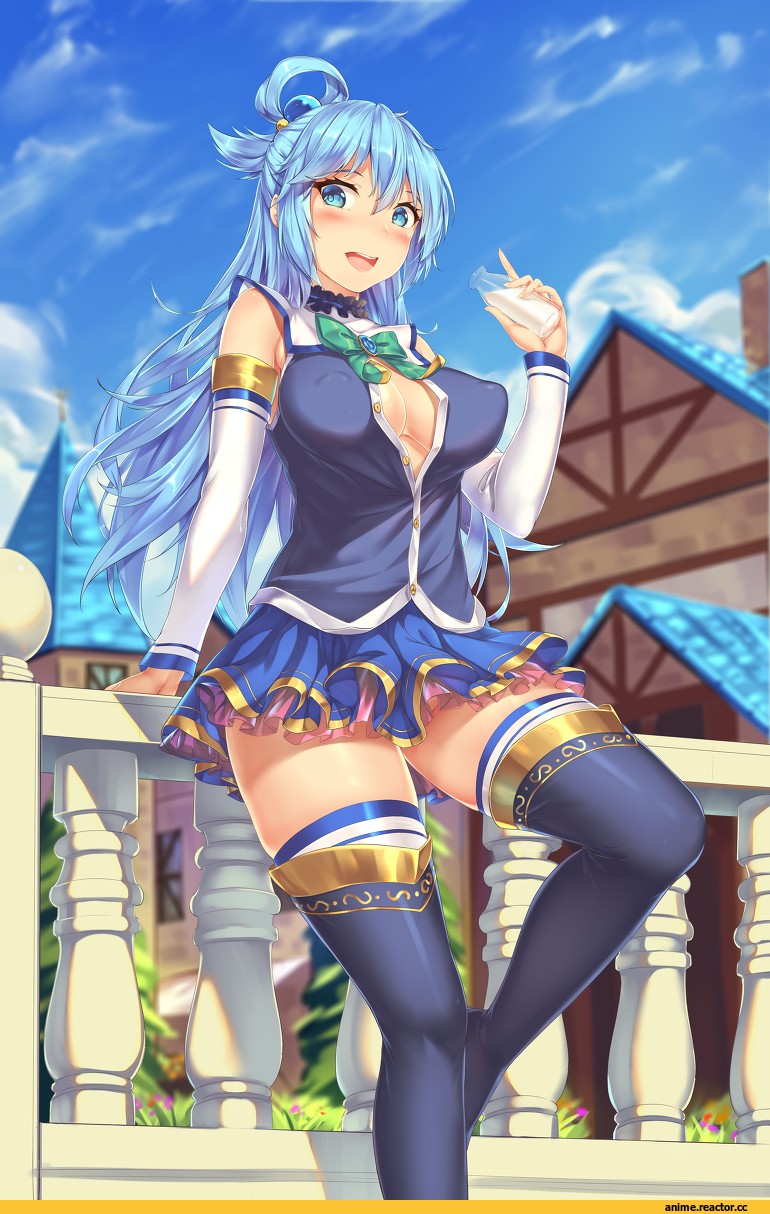 KonoSuba, Aqua (KonoSuba), Anime Ero, Anime Ero Pussy, Anime Ero Oppai, Sgt-JZ, под катом еще одна, Anime