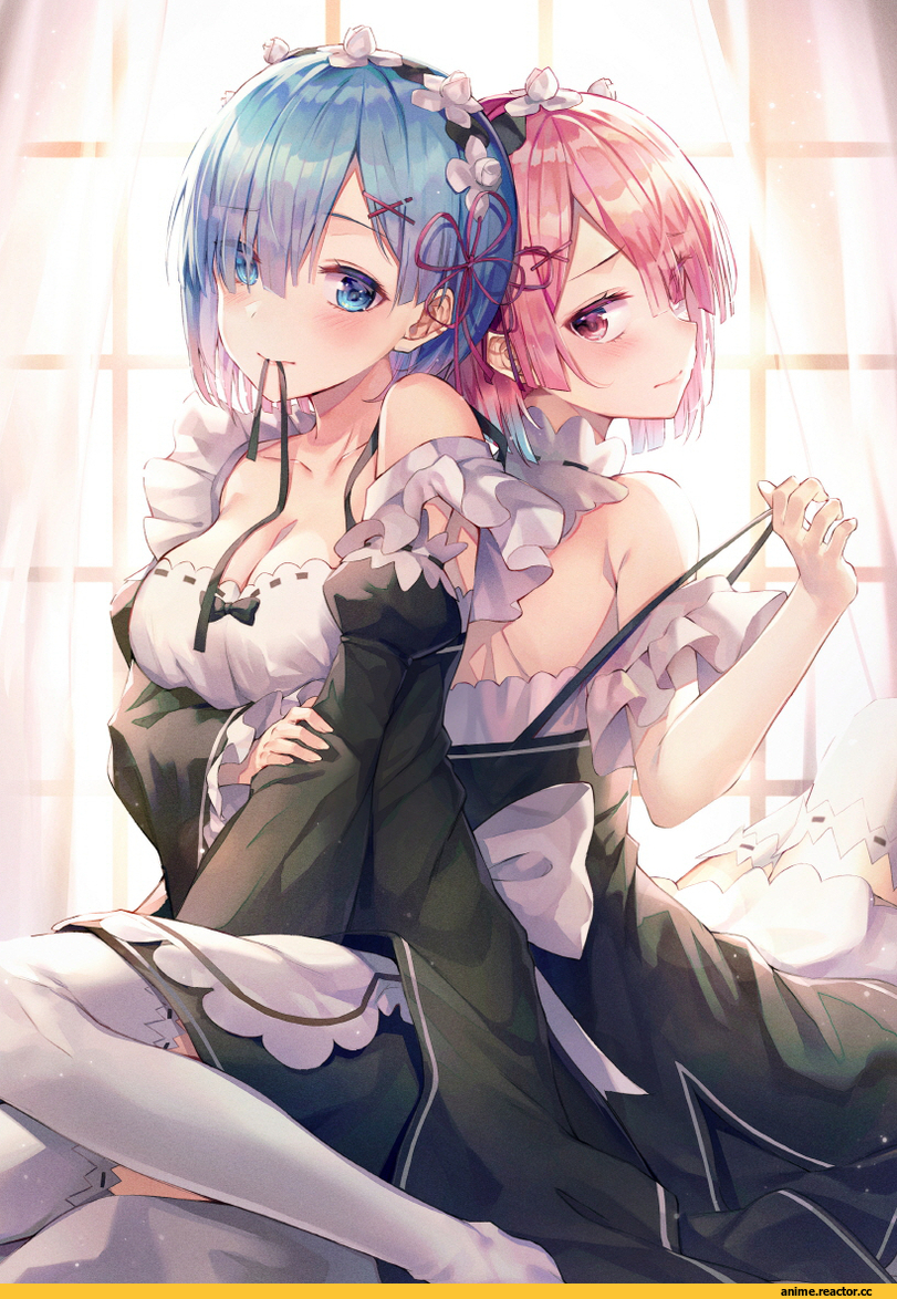 Ram (Re Zero), Re Zero Kara Hajimeru Isekai Seikatsu, Rem (re zero), huwali (dnwls3010), Anime Art, artist, Anime