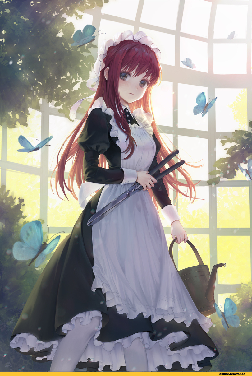 Anime Art, artist, rwael, Maid, Anime