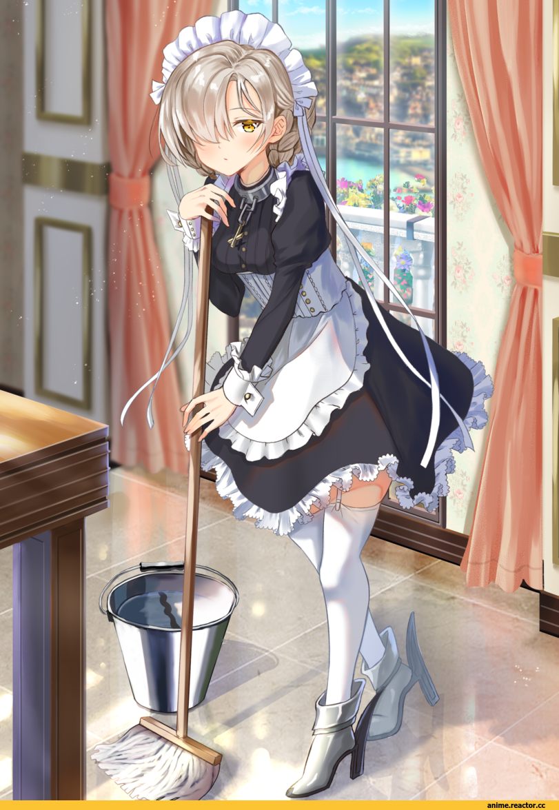 7_4_nanashi, Sheffield (Azur Lane), Azur Lane, Maid, Anime