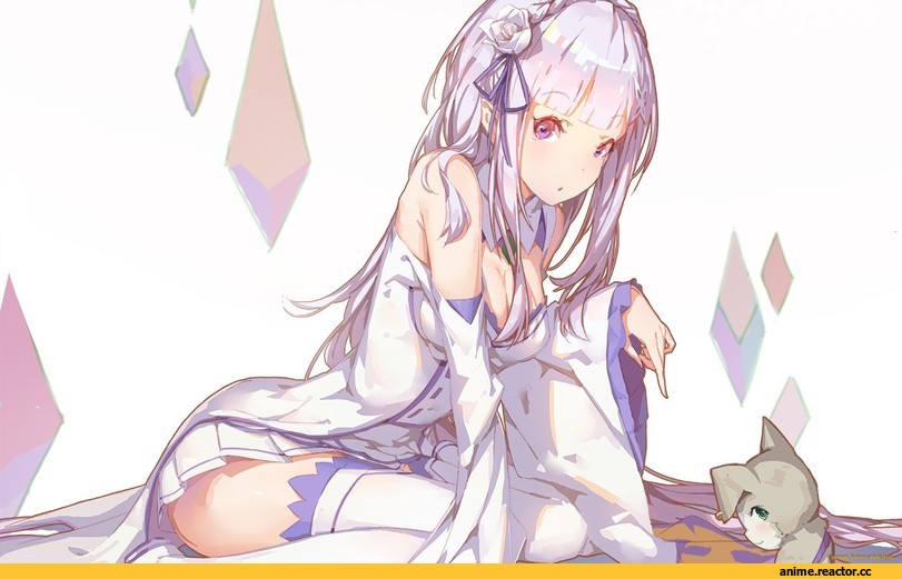 Re Zero Kara Hajimeru Isekai Seikatsu, Emilia (re zero), Pack (re zero), Anime