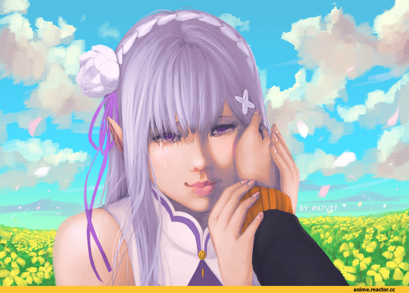 Re Zero Kara Hajimeru Isekai Seikatsu, Emilia (re zero), PATVIT, Anime Paint, Anime Art, Anime