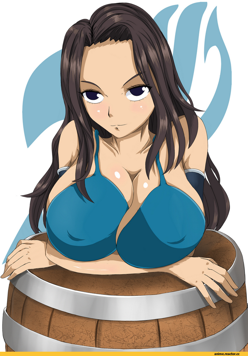 Anime Ero, Fairy Tail, арт барышня, красивые картинки, бочка, Anime Ero Kyonyuu, Anime Ero Oppai, Anime