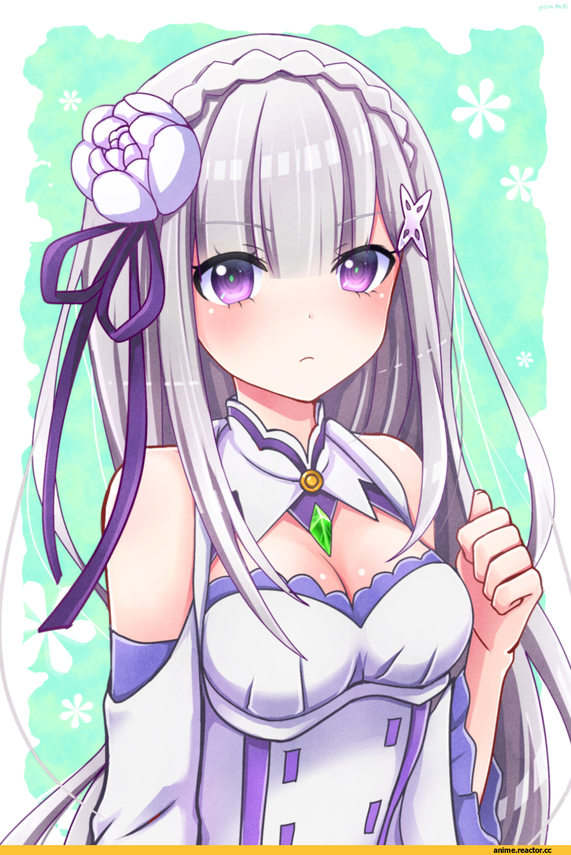 Emilia (re zero), Re Zero Kara Hajimeru Isekai Seikatsu, blue_moment, Anime