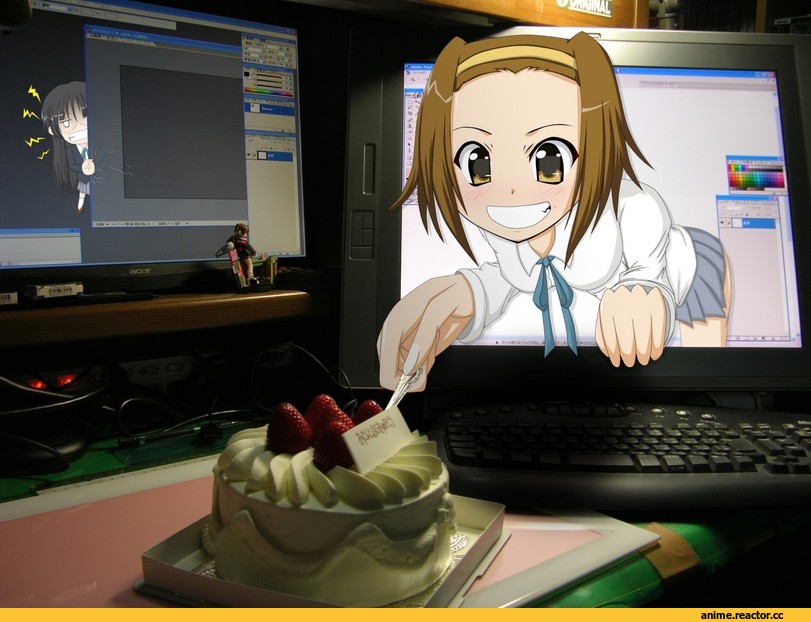 art, пирожок, K-ON!, Anime