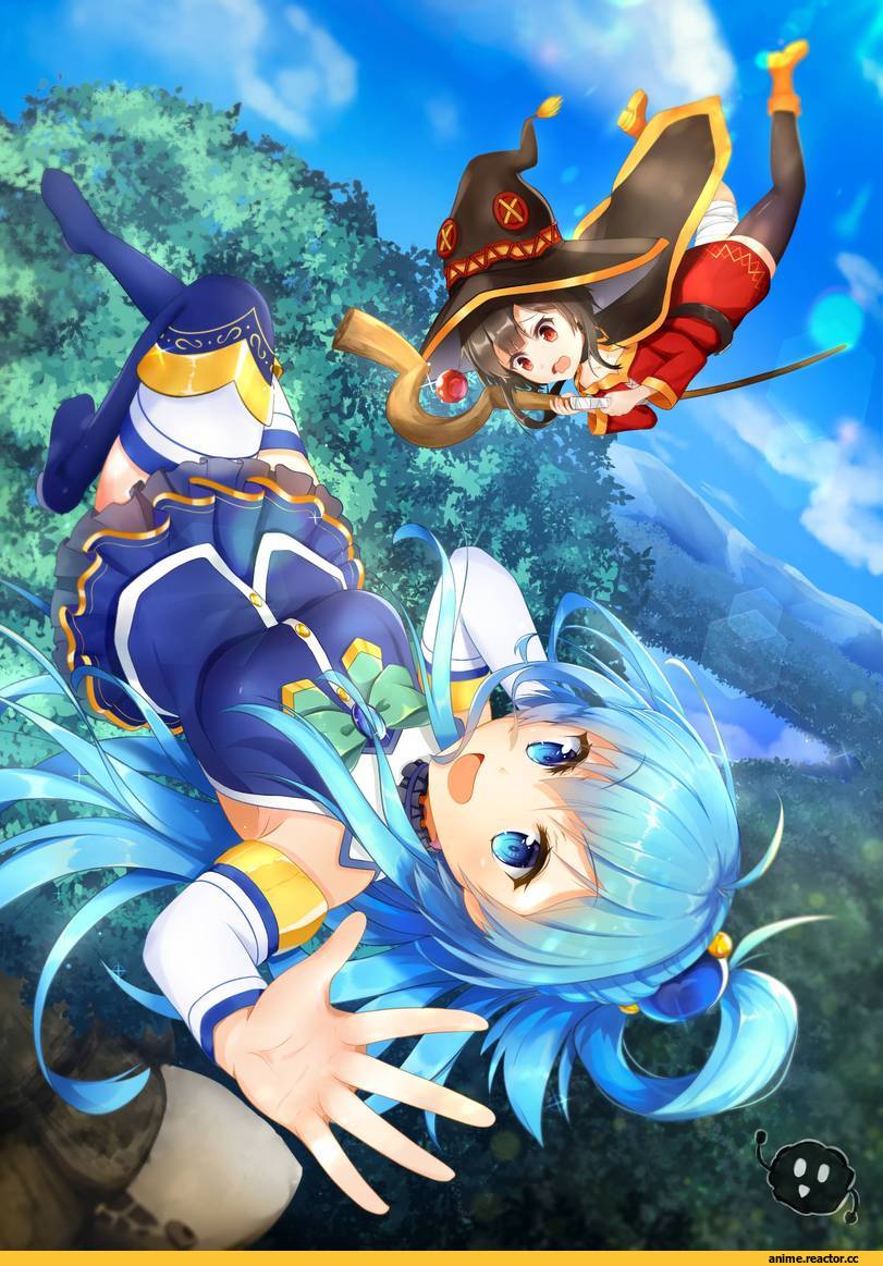 KonoSuba, Aqua (KonoSuba), Megumin, geomdaeng, Anime