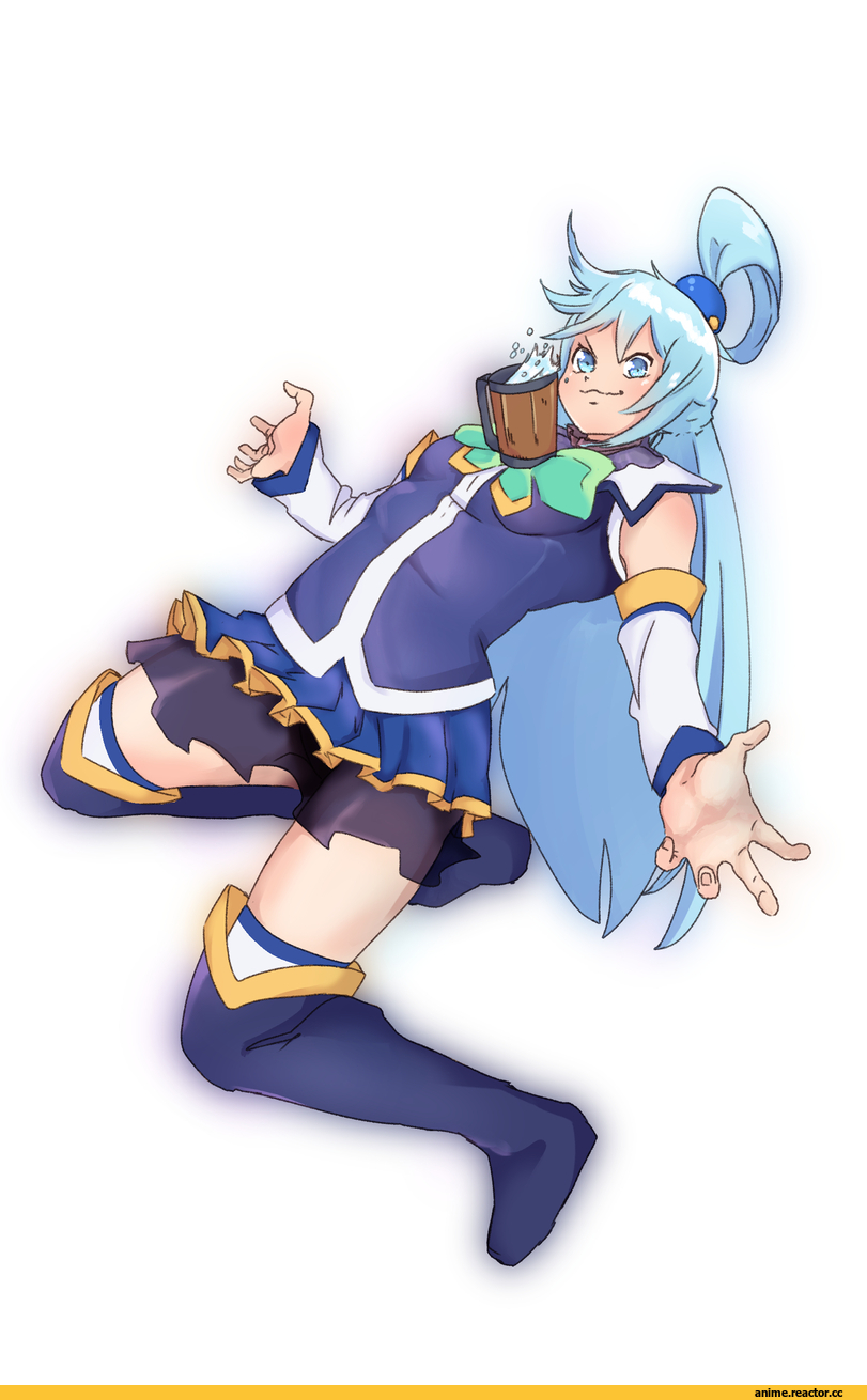 kobi420, artist, Kono Subarashii Sekai ni Shukufuku wo!, Aqua (KonoSuba), Anime Art, jojo reference, Anime