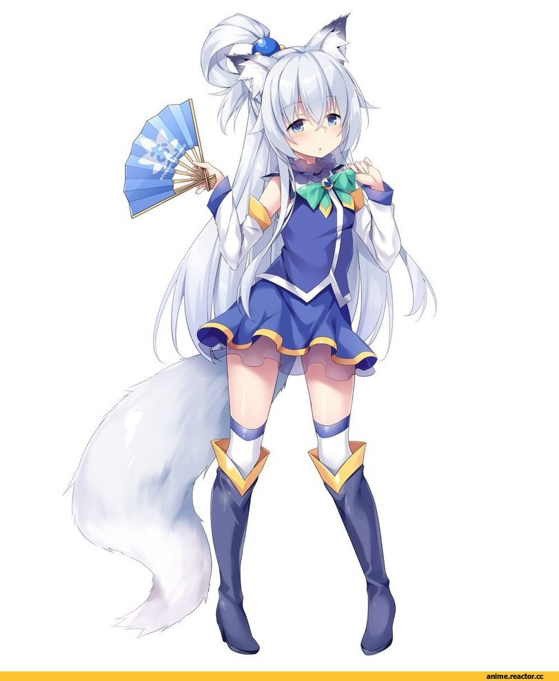 akizora_momidi, Aqua (KonoSuba), KonoSuba, crossover, Animal Ears, Anime