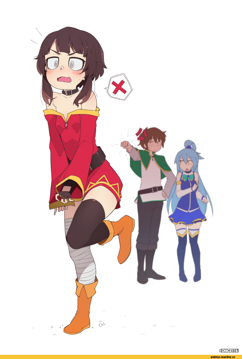 Megumin, KonoSuba, Aqua (KonoSuba), once11h, Anime