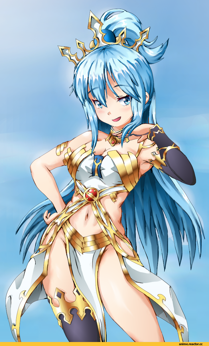 solace, Aqua (KonoSuba), KonoSuba, Fate/Grand Order, Fate (series), crossover, Anime