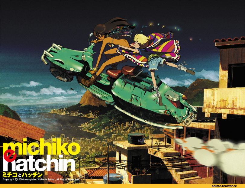 michiko to hatchin, Митико и Хаттин, art, песочница, Anime