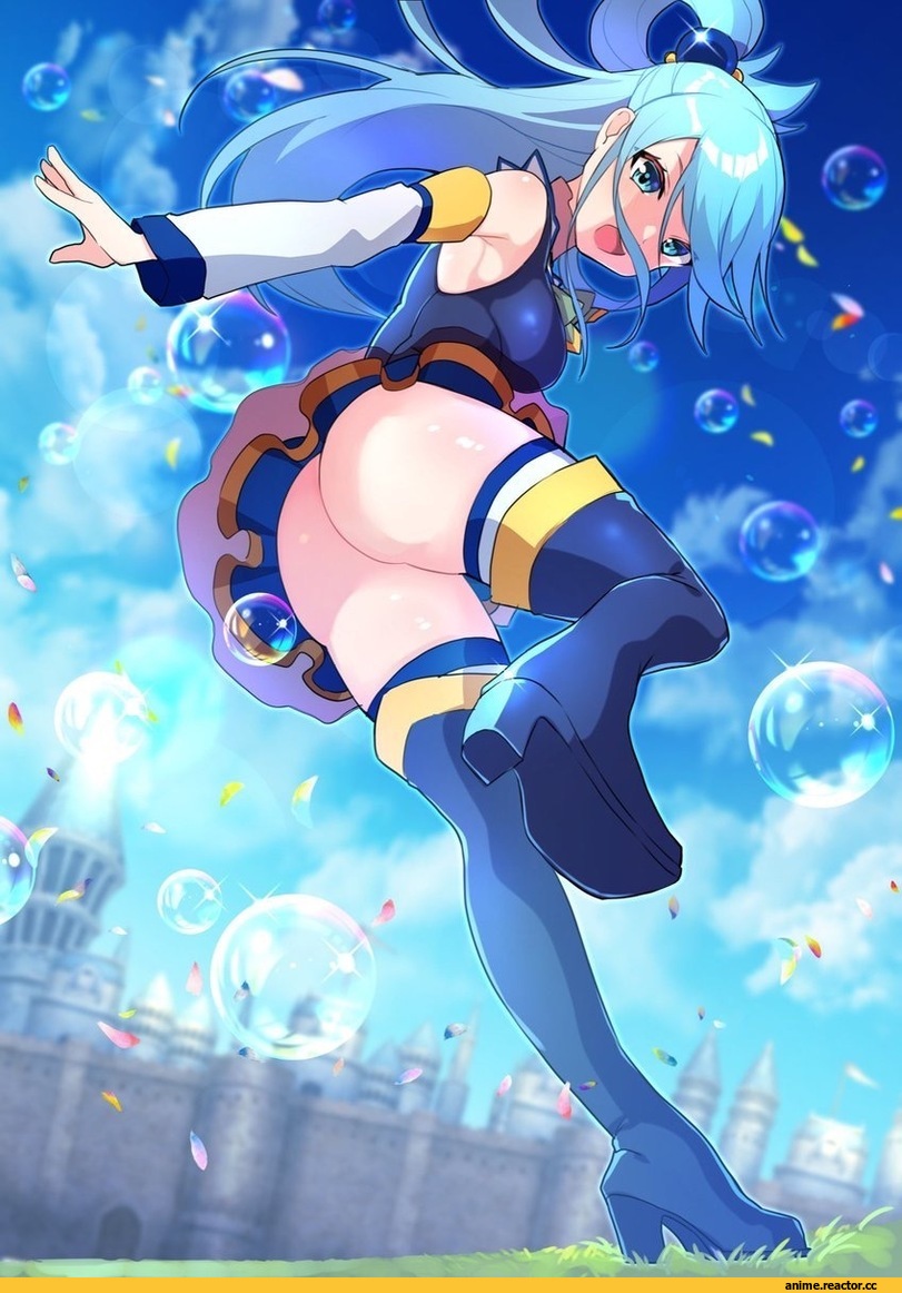 Aqua (KonoSuba), KonoSuba, oshiri, Anime Ero, girusyu1945, Anime