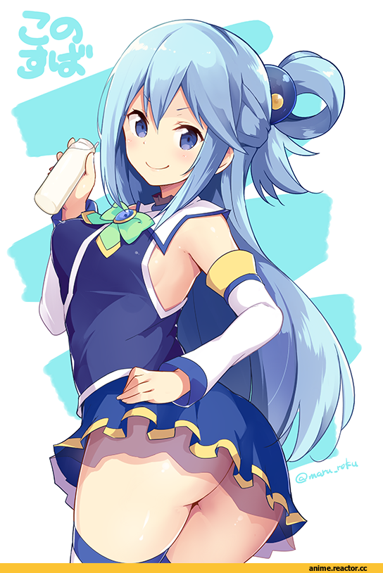 Aqua (KonoSuba), KonoSuba, oshiri, Anime Ero, rokushou kokuu, Anime