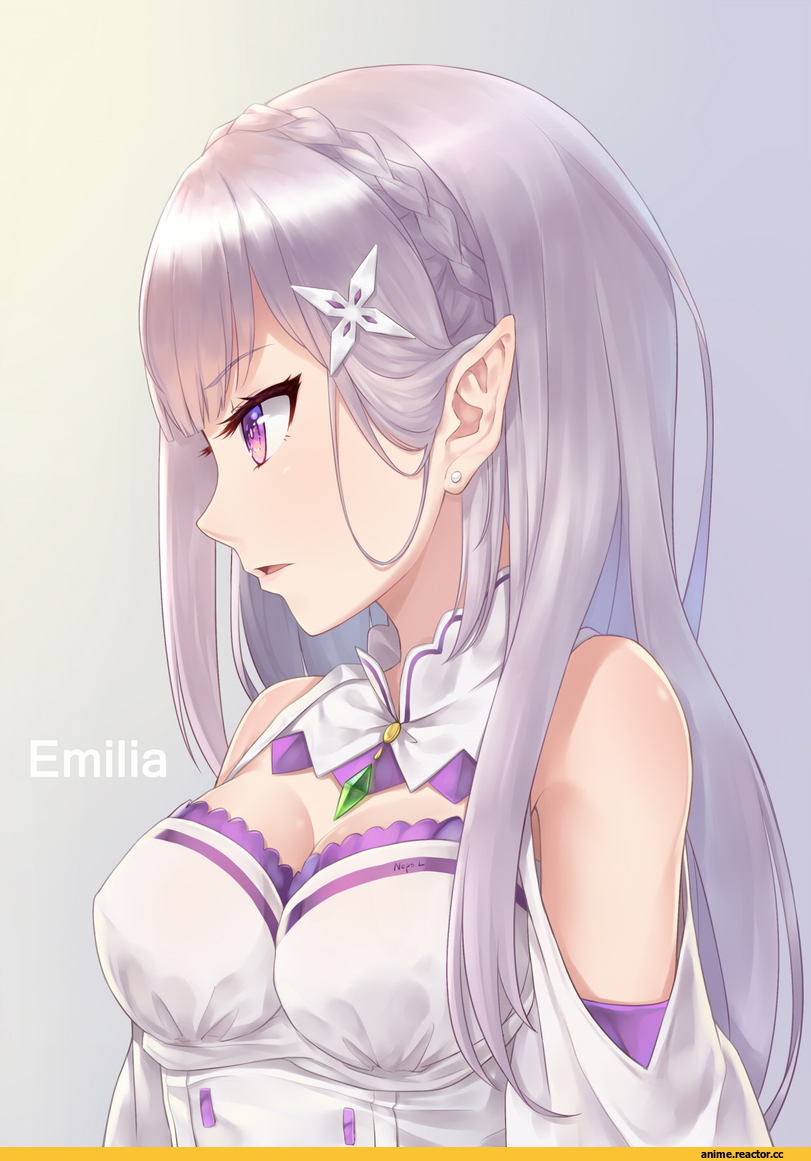 Emilia (re zero), Re Zero Kara Hajimeru Isekai Seikatsu, neps-l, Anime