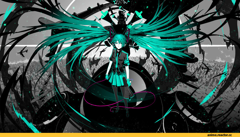 Hatsune Miku, art, ArseniXC, Vocaloid, Anime