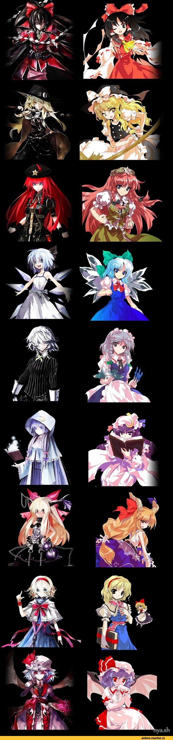 art, длинные картинки, Touhou Project, Anime