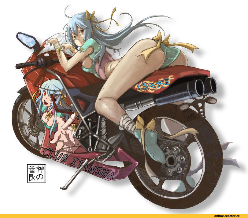 art, Bike, Anime