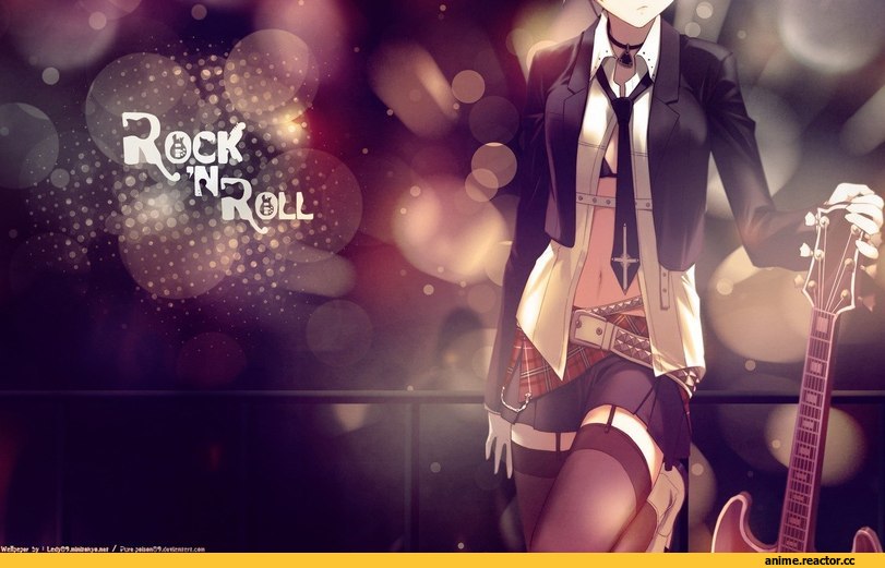 art, rock and roll, Anime