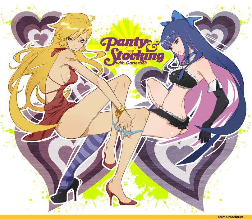 panty and stocking, art, Anime